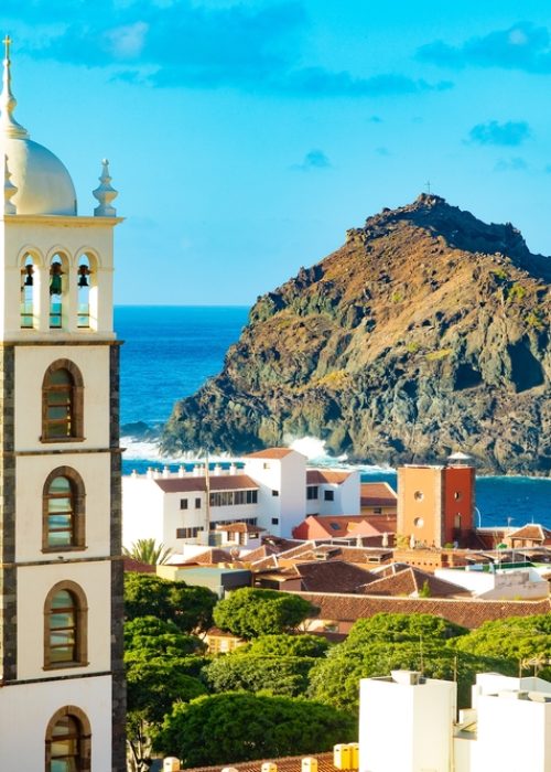 Tenerife,Island,Scenery.ocean,And,Beautiful,Stone,panoramic,View,Of,Garachico,Beach.nature